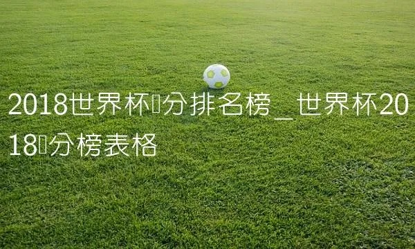 2018世界杯得分榜排名 2018年世界杯积分榜-第2张图片-www.211178.com_果博福布斯